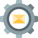 interface,gear,edit tools,cogwheel,mail,envelope,communications,email,settings,construction and tools,message,note