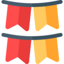 flags,decoration,entertainment,party,birthday and party,garlands,ornaments,garland