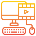 computer,keyboard,movie,video player,monitor,mouse,mouse clicker ok 