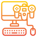 computer,keyboard,monitor,mouse,game controller,mouse clicker,game control