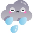 cloud,weather,rain,smileys,storm,emojis,depressed