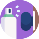 miscellaneous,lock,cleaning,spray bottle,door,door lock,door knob,disinfectant,disinfection