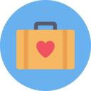 travel,briefcase,heart,love,valentines day,love and romance,romantic,wedding,Honeymoon ok 