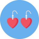 elegant,fashion,heart,jewelry,wealth,earrings,heart shaped