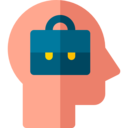 business and finance,briefcase,user,people,employee,worker,suitcase,head,thinking,account