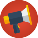 seo and web,megaphone,Tools and utensils,shout,protest,announcer,loudspeaker