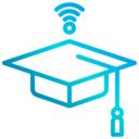 cap,wifi,mortarboard,education,communications,diploma,degree,wifi signal,graduation,online education,graduate