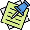 notes,files and folders,push pin,office material,note