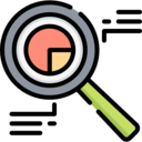 business and finance,analytics,seo and web,loupe,line chart,chart,data analytics,analysis,pie graphic