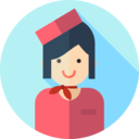 avatar,professions and jobs,user,jobs,profession,stewardess