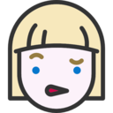 people,girl,feelings,emoticons,heads,faces,incomprehension