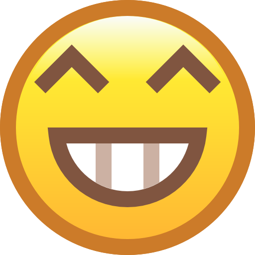 Grinning