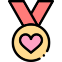 sports and competition,medal,certificate,certification,quality,winner,award,heart,love,valentines day,love and romance