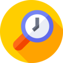 clock,seo and web,miscellaneous,magnifying glass,time and date,search,Tools and utensils,loupe ok 