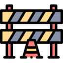 construction,miscellaneous,prohibition,sign,signaling,repairing,obra,roadblock,highway