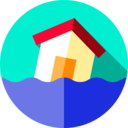 security,architecture and city,insurance,real estate,home,weather,nature,buildings,rain,flood,disaster,inundation,flooded house