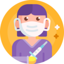health,woman,avatar,healthcare and medical,people,doctor,syringe,mask,nurse ok 