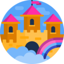 architecture and city,entertainment,fun,playground,fantasy,castle,amusement park,rainbow ok 