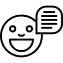 speech bubble,communications,chat,talking,emoji,smileys,emoticon,talk,chatting,speaking