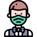 avatar,man,user,people,waiter,medical mask,covid-19,coronavirus ok 