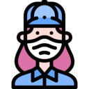 woman,avatar,user,people,medical mask,covid-19,coronavirus,courier ok 