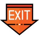 signs,multimedia option,arrow,sign,signaling,signal,logout,exit