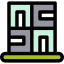 Linear Color Types of houses icon 64x64
