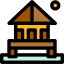 Linear Color Types of houses icon 64x64