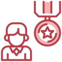 sports and competition,man,medal,star,prize,credibility