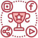 share,cup,marketing,social media,play,facebook,instagram,video,trophy,contest