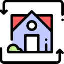 house,building,exchange,real estate,property,arrows,move,refresh