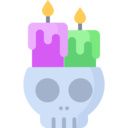 decoration,light,illumination,dead,candle,halloween,creepy,skull,ornamental,dangerous,poisonous ok 
