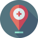 hospital,medical,healthcare and medical,maps and location,pin,map location,placeholder,location,pharmacy,location pin,first aid,red cross