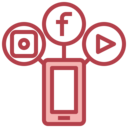 seo and web,smartphone,app,facebook,instagram,youtube