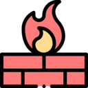 computer,firewall,security,protection,network,fire,bricks,hacker