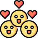 miscellaneous,heart,love,love and romance,emoji,happy,feelings,smileys,emoticons,smile,happiness,together,faces