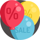decoration,commerce and shopping,party,sale,birthday,celebration,new year,balloons