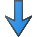 arrows,multimedia option,arrow,orientation,direction,down arrow,downloading,down