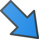 arrows,arrow,bottom,right,direction,down,point to,corner,right down