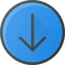 arrows,multimedia option,arrow,orientation,direction,down arrow,downloading,down