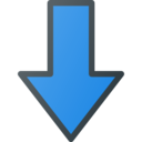 arrows,multimedia option,arrow,orientation,direction,down arrow,downloading,down