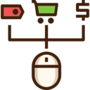 commerce and shopping,commerce,button,rounded,buy,circumference
