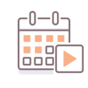 time and date,play button,month,calendar,date,media