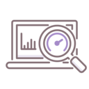 analytics,magnifying glass,laptop,marketing,loupe,bar graph,kpi