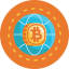 Bitcoin and cryptocurrency icon 64x64