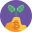 Bitcoin and cryptocurrency icon 64x64
