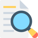 file,magnifying glass,document,files and folders,archive,search,loupe,zoom,reading ok 