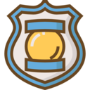 interface,shield,security,badge,weapons,shapes and symbols,police,police badge