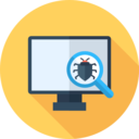 technology,bug,magnifying glass,monitor,screen,searching,searcher ok 