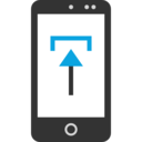interface,upload,seo and web,arrows,multimedia option,mobile phone,direction,outbox,up arrow,uploading